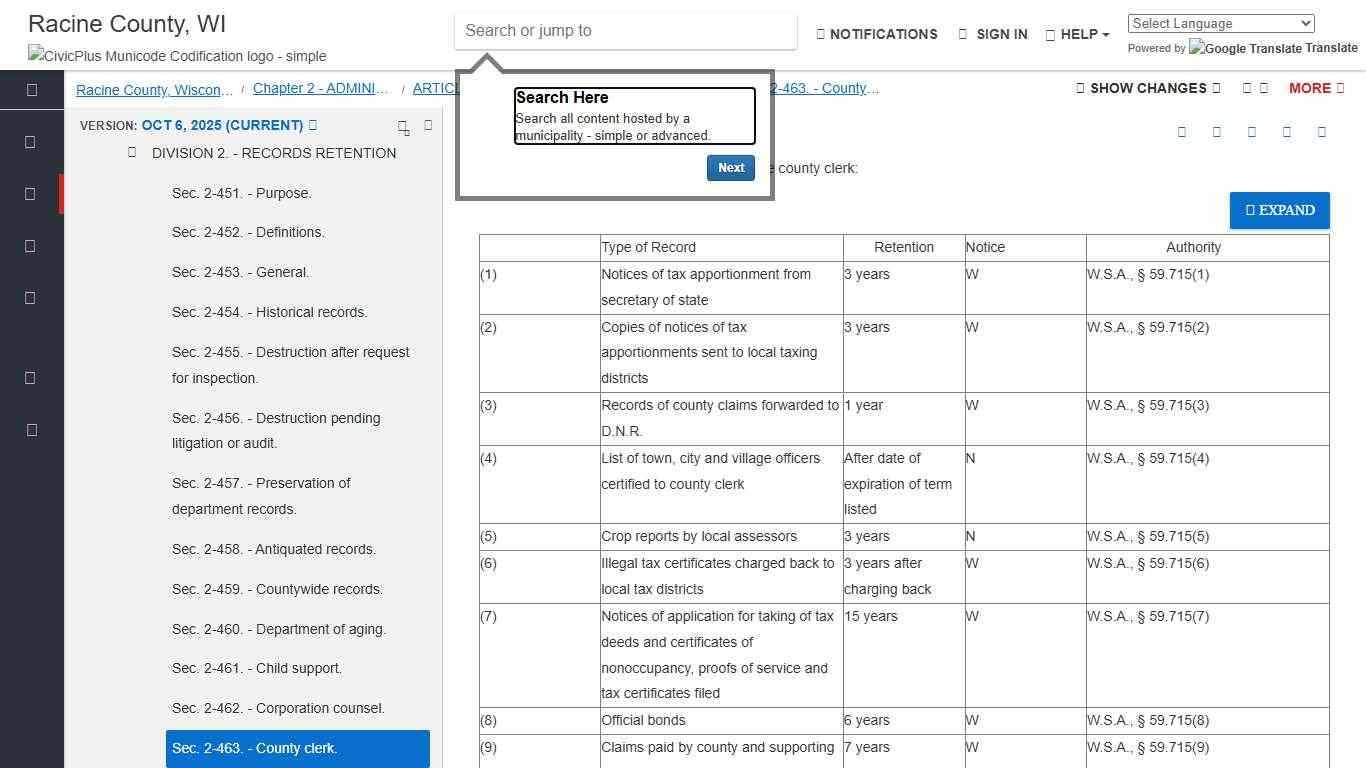 ARTICLE VII. - PUBLIC RECORDS | Code of Ordinances | Racine County, WI | Municode Library